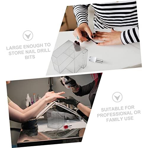Organizador acrílico para máquina de manicura miniatura 3