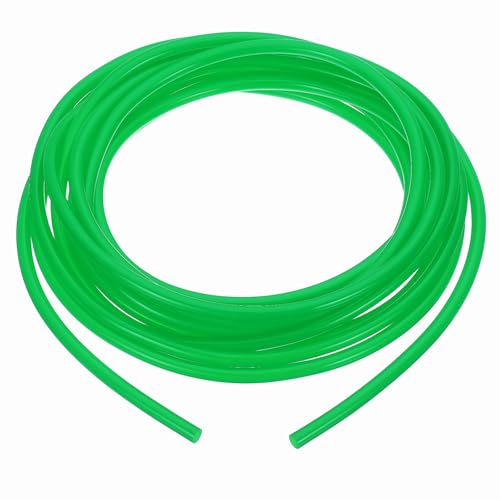 uxcell 4mm ID x 6mm OD Silicone Tubing, 16.4ft High Temp Silicone Air Tube Drip Irrigation Hose Pipe for Home Brewing Wine Beer Line and Aquaponics, Green