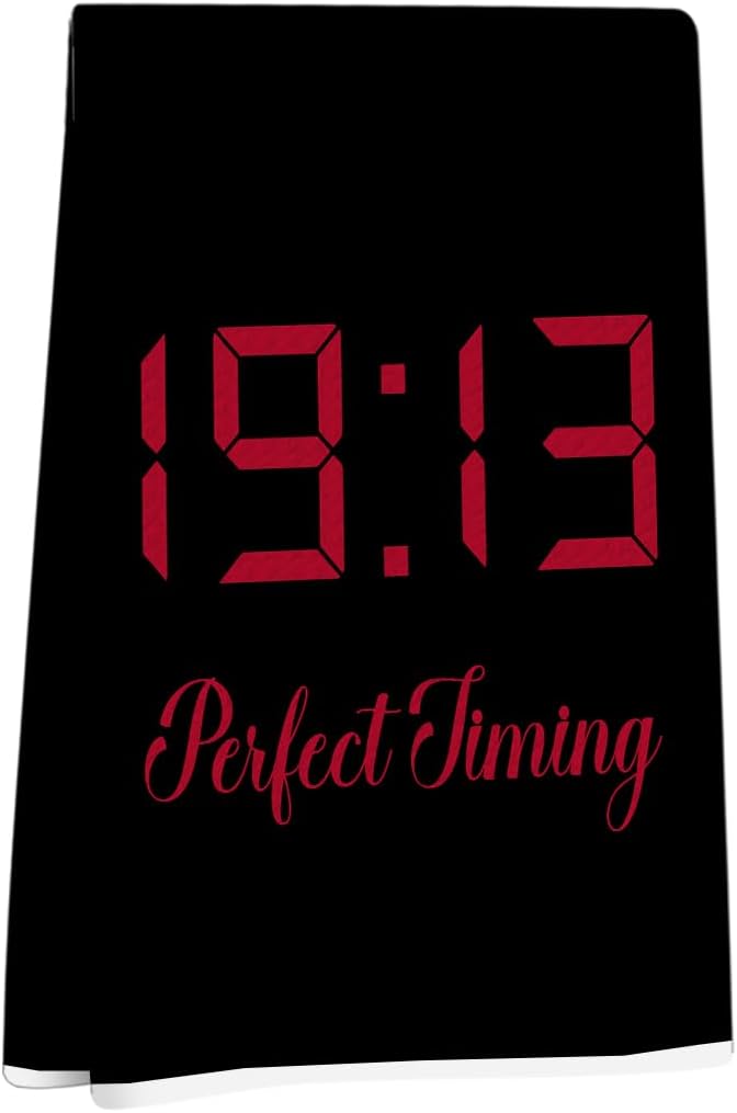 LONGXIN DST Sorority Gifts for Women Kitchen Towels Delta 1913 Sigma Theta Sorority Paraphernalia Absorbent Decorative Waffle Weave Dish Hand Tea Towel (Black)