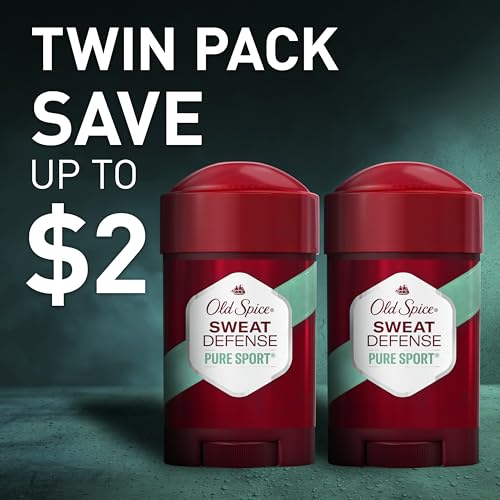 Old Spice Antiperspirant Deodorant for Men, Pure Sport, 2.6 oz Pack of 2 | Citrus & Amber Notes | 24/7 Sweat & Odor Protection | 24/7 Lasting Freshness | Soft Solid Sweat Defense | High Endurance - image 9