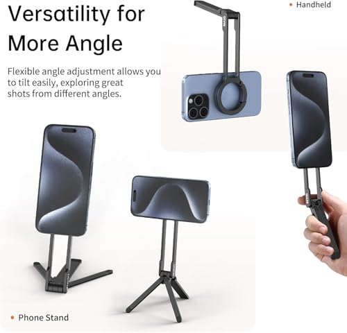 Image of ULANZI VL49 RGB Video Lights with MA30 Magnetic Phone Tripod Stand for iPhone
