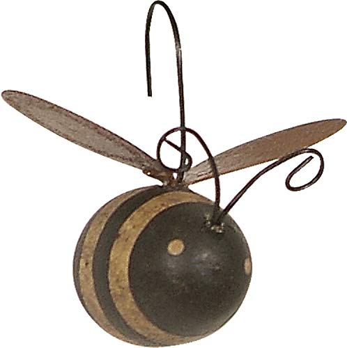 Primitives by Kathy 12161 Rustic Mini Ornament Set Set of 12 Bee 12 Count