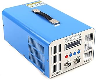 Battery Tester Electronic Load 0.1-40A Large Current Lithium Battery Charge Discharge Capacity Tester, Time/Cut-Off Current/Manual Charge Discharge Termination