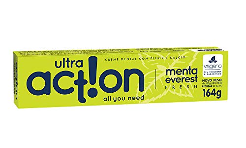 Creme Dental, Menta Everest, 1000 ml, Ultra Action, Branco