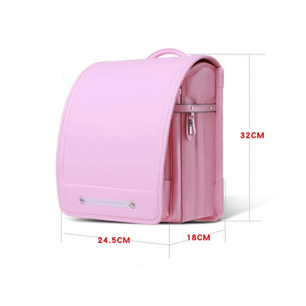 Zaino Scolastico, Zaino Giapponese in PU con Scatola, Adatto per File A4 Trasparenti, n. 1, 32 * 18 * 24,5 cm