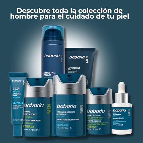 Babaria - After Shave Hombre Con Aloe Vera | Crema Hidratante Facial Para Después Del Afeitado | Crema Cara Hombre Refrescante Y Calmante | After Shave Con Aloe Vera - imagen 7