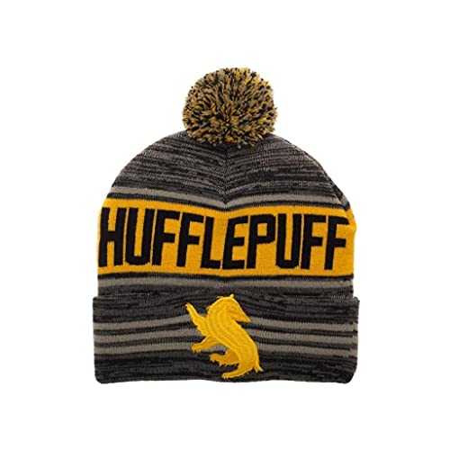 Harry Potter Hufflepuff Pom Beanie Cap Hat Harry Potter Hufflepuff Pom Beanie Cap Hat