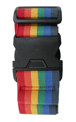 JTB商事 ワンタッチケースベルト イージーフィット ストライプ柄 レインボー 509004099