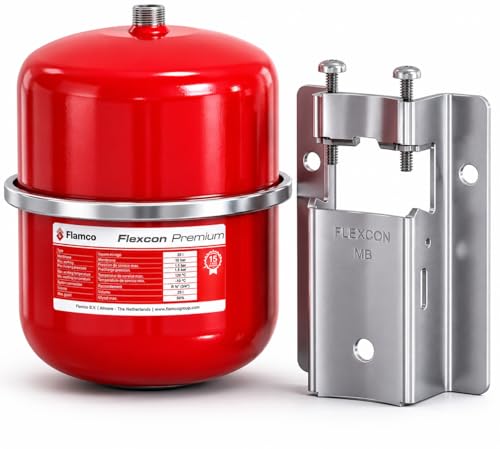 Vase d'expansion Flamco Flexcon Premium 12L avec son support de montage mural MB2