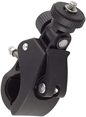 2 Pack Sports Camera Bike Mount Handlebar Clamp Clip Stand Base with 1/4 Screw Adapter for Gopro Hero DJI Osmo Insta360 Motorcycle Bicycle Action Cam Dash GPS Field Monitor Lights image 5