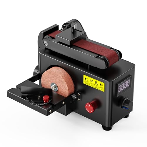 Twotrees 200W Multi-Function Sander with Belt & Silicone Bed