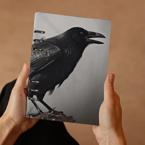 Carnet de notes A5 en cuir synthétique robuste avec couverture plate