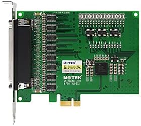 UOTEK Industrial PCI-E to 8-Port RS232 High-Speed Serial Card Computer Serial Expansion Card with Serial Cable 9-pin com Port,with DR62 Female Female 1pc, UT-788