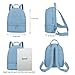 YiXiamo Cute Fashion Mini Backpack Leather for Women (Blue)