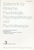  Zeitschrift für Klinische Psychologie und Psychotherapie. Heft 3. Jahrgang 31 (1983).