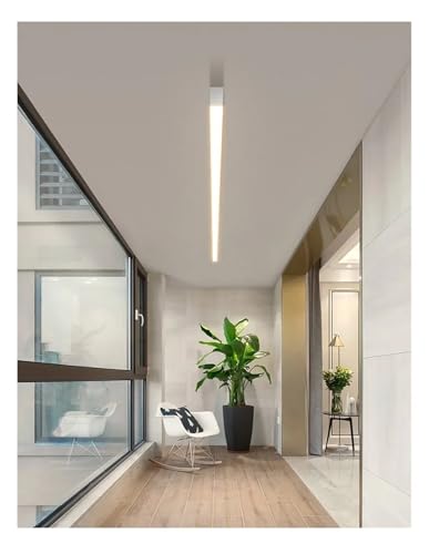 Lustre LED salon au design épuré blanc 100cm à intensité variable