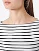 Amazon Essentials Women's Slim-Fit 3/4-Sleeve Boat-Neck T-Shirt, White Stripes, XS #4