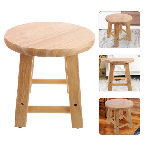 Tabouret en bois massif NUOBESTY rustique chic conçu pour durer