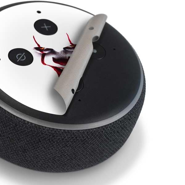 Skinit Decal Audio Skin Compatible with Amazon Echo Dot 3 - Officially Licensed Warner Bros IT Volume 2 Pennywise Bloody Design