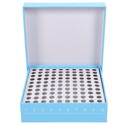 JUMPLAWN Caja de Almacenamiento para Tubos de Centrifugado con Compartimentos Soporte Resistente para Congelador Diseño Práctico para Laboratorio y Preservación de Muestras
