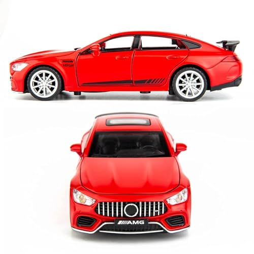 Image of BlackZone 1:32 Compatible for Marceedes AMGG Benz GT63 Toy Car Metal Pull Back Diecast Car with Openable Door and Sound Light, Gifts Toys for Kids【 Red 】