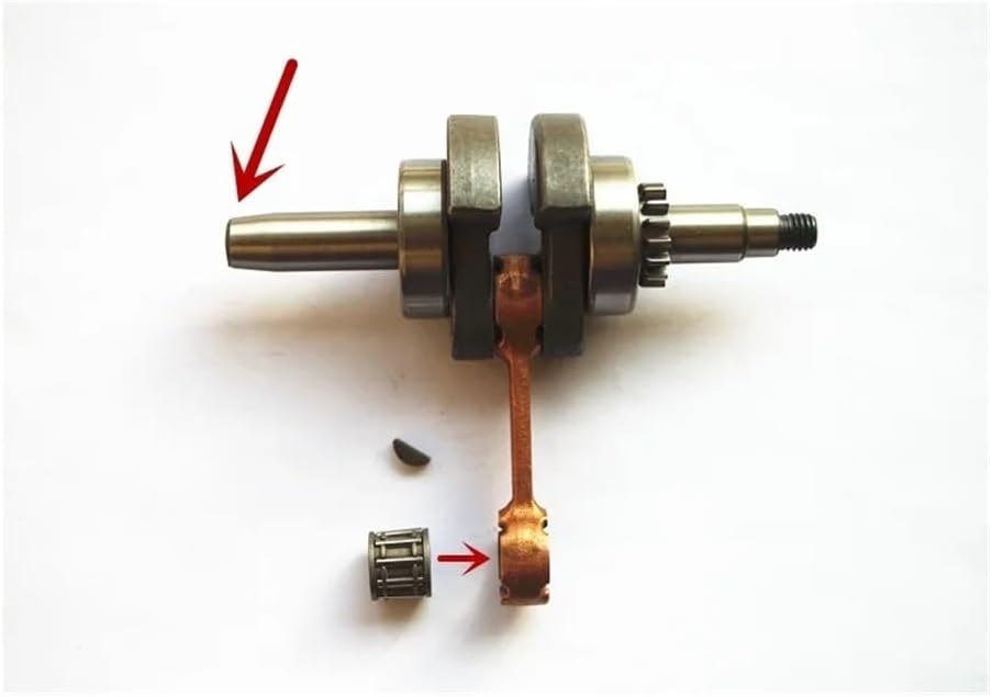 EH035 Crankshaft Needle Bearing Woodruff Key Compatible with EH035 Engine Motor Brush Cutter Crank Shaft Repair parts(Style A)