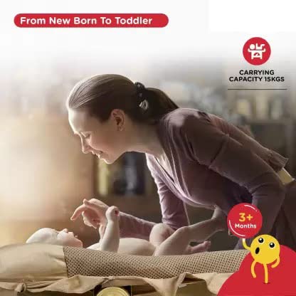 KIDBITKART Baby Bouncer Super Deluxe 12 in 1 Musical Carry Cot Bouncer (Brown, White) - Image 6 thumbnail