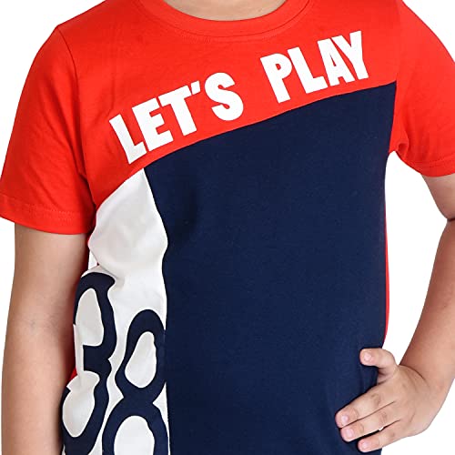 Image of Clothe Funn Boys Printed Cotton Half Sleeves T-Shirt & Shorts Set