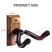 Bandpop Guitar Wall Mount - Black Walnut Guitar Hanger with 5pcs Picks for Acoustic, Electric, Bass, Banjo, Mandolin