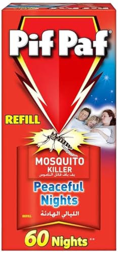Pif Paf Mosquito Killer Liquid Electric Device Kit | 60 Nights Refill x 2