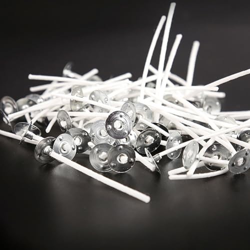 Mechas para velas de algodón con pestañas metálicas 300 pzas miniatura 2