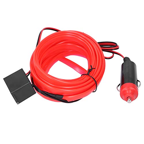 Luces LED Coche Interior Tira de 5m con Conector de Mechero 12V Color Rojo 6
