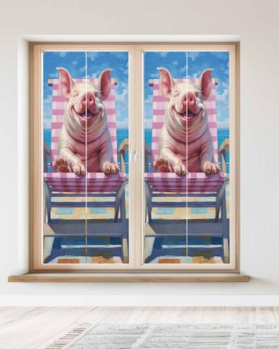 Película para ventana privacidad rosa 23.6x59 pulgadas miniatura 2