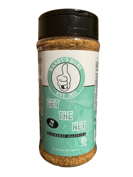 Randy's Rubs Condimento Get the Net Blackened Seasoning sin gluten, sin azúcar y sin lácteos, no te succionará todos! (Un agitador grande de 12