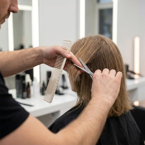Set de 3 Peines para Corte de Cabello con Regla miniatura 7
