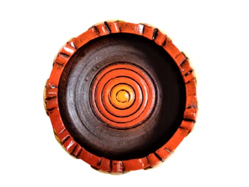 Image of Turtuls Group Best Ceramic Terracotta Solid Decorative Urli Bowl (Multicolour- 13 inch) Unique Shape