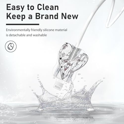 Protector de cable iPhone anticaídas y reforzado con diseño de silicona suave 3