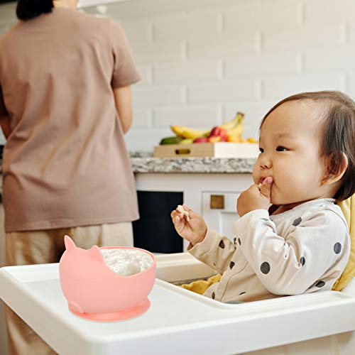 STOBOK Bebê Tigelas Em Forma De Porquinho de Silicone Food Taças de Sucção Antiderrapante Auto Alime