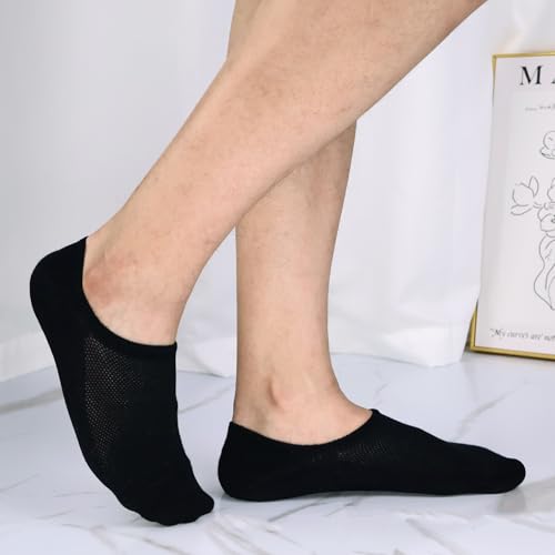 No Show Socks Men 4 Pair Cotton Thin Non Slip Breathable Low Cut Men Invisible Sock 9-11/12-154