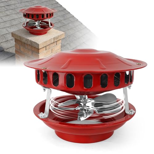 Ventilador extractor de humos, 100 W, con 7 aspas para chimenea de 12 a 21 cm (4,7 a 8,2 pulgadas), silencioso