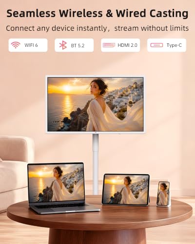 Image of KTC MEGAPAD 32 Inch 4K Smart Portable Touchscreen TV on Wheels, A32Q7S