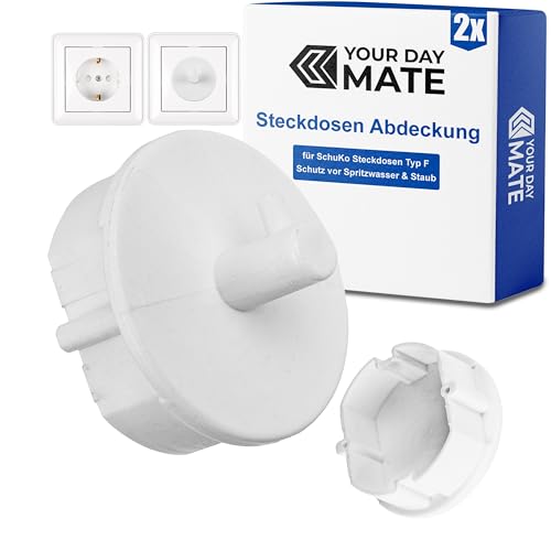 Steckdosen Abdeckung mit Haken, 2 Stück, in Weiß,...