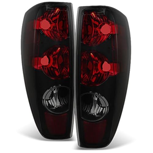 AKKON - For 2004-2012 Colorado Canyon Black Smoked Tail Lights Lamps Assembly Left + Right Replacement