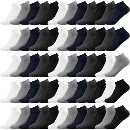 Image of Syhood 60 Pairs No Show Socks Bulk Low Cut Socks for Men Women Unisex Thin Cotton Boat Liner for Homeless Casual Sports Tab