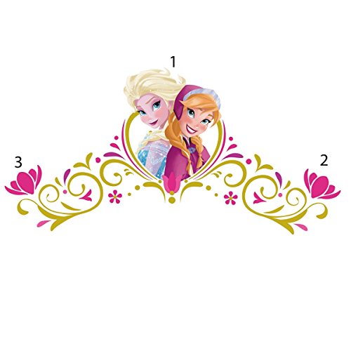 Sticker Géant Repositionnable Disney la Reine des Neiges Tête de Lit