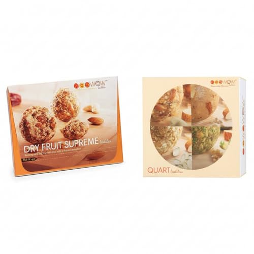 Image of WOW Laddus Combo Pack - Dry Fruit Supreme 6 Pc & Quart 4 Pc