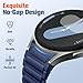 Haveda No Gap Silicone Bands Compatible with Samsung Galaxy Watch 7 6 5 4 FE Band, Galaxy Watch 4 6 Classic Band/Watch 5 Pro, 20mm Magnetic Strap Waterproof Replacement for Men Women, Blue