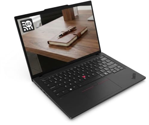 Image of Lenovo ThinkPad T14 Gen 6 14 inch WUXGA 1920x1200 IPS Touchscreen Laptop 12-Core Intel Ultra 7 255U 16GB DDR5 1TB SSD Intel Graphics Shared TB4 Wi-Fi 6E Backlit KB Fingerprint Win11 Pro w /ONT 32GB USB