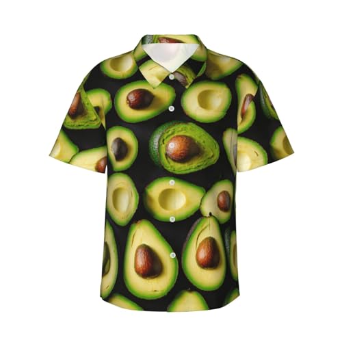 Chemise hawaïenne avocat homme à manches courtes pour look décontracté