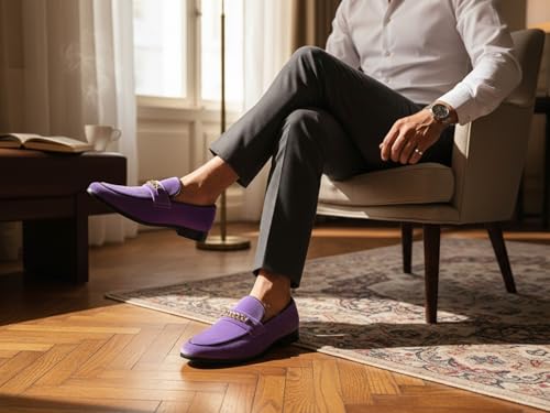Image of Men's Vintage Velvet Designer Classic Dress Tuxedo Smoking Slipper Loafer Slip On Shoes Arthur-02